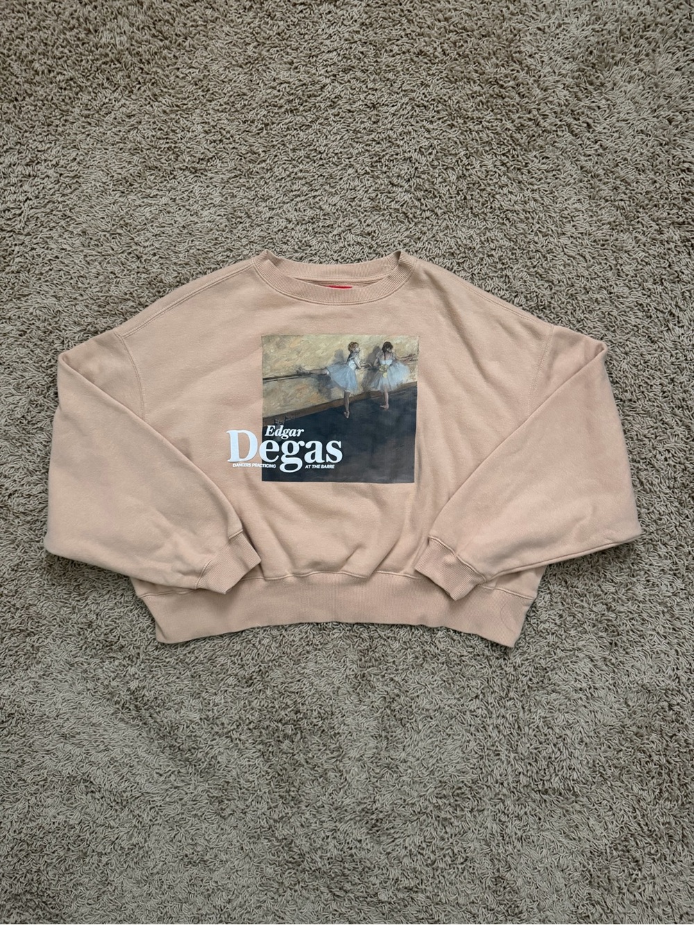 The MET X Pac Sun Limited Edition Edgar Degas Boxy Oversized Sweatshirt Sz Small